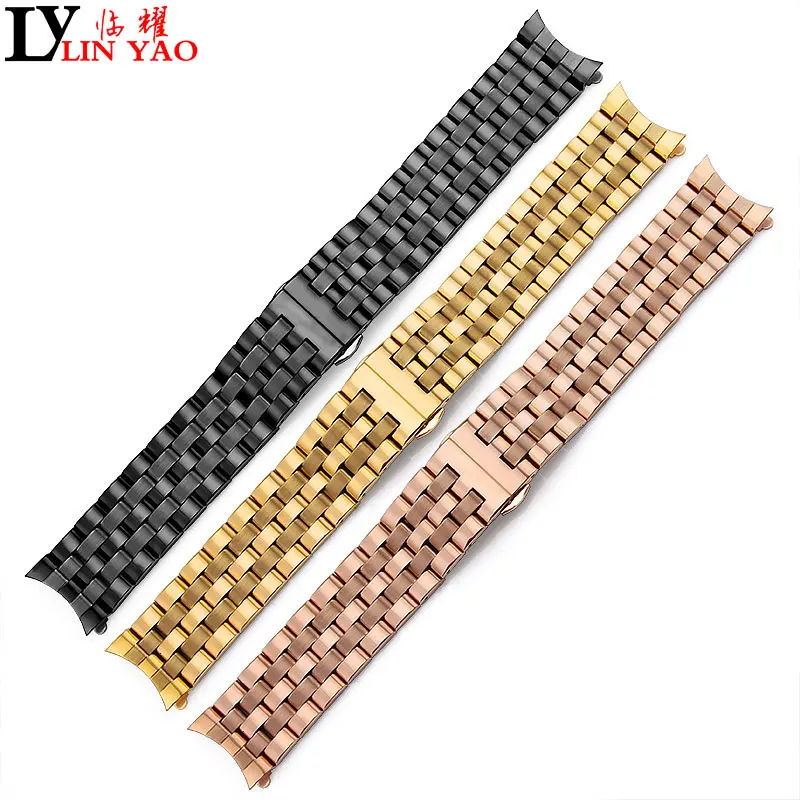 Ремешок из нержавеющей стали 316L для наручных часов твердый металлический