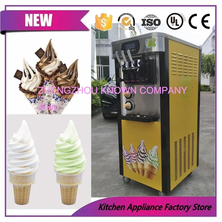 

Automatic fruits Soft ice cream maker ice cream frozen yogurt making machine free shipping