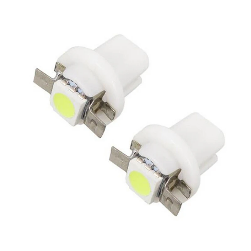 KEYECU 10 шт. Белый T5 B8.5D 5050 1SMD автомобильная светодиодная приборная панель световой