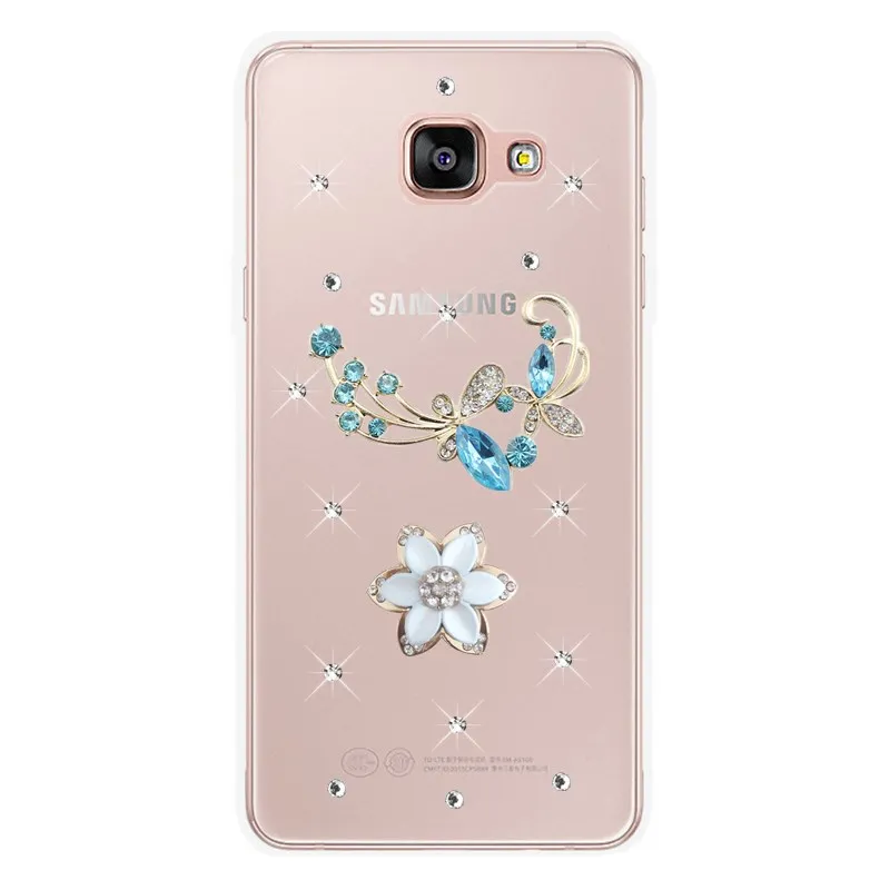 Лучший подарок Хрустальная крышка с бриллиантами для Samsung Galaxy A7 2018 чехол A750F S8 S9 Note