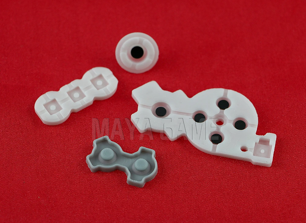 OCGAME 2 компл./лот 4 в 1 резиновый проводящий контактная кнопка D Pad Ремонт колодок для