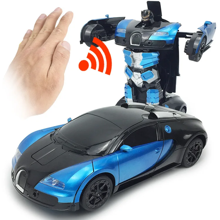 RC автомобиль трансформации роботы дистанционного управления деформационный автомобиль электрический перезаряжаемый спортивный автомобиль ручное Взаимодействие игрушки для детей - Цвет: RC car F