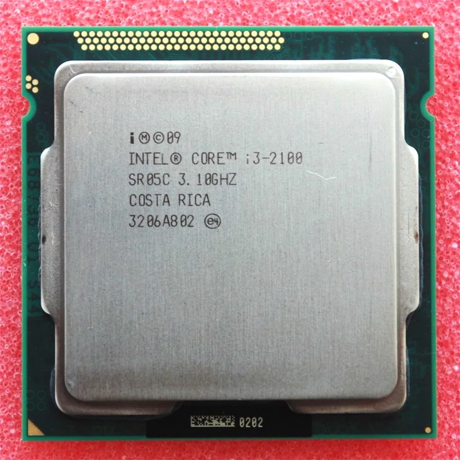 Процессор Intel Core i3 2100 3,1 ГГц 3 Мб Кэш двухъядерный разъем 1155 четырехъядерный настольный процессор I3-2100