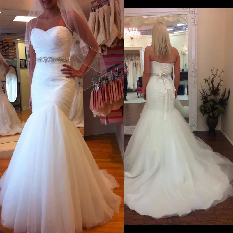 Свадебные платья Русалочки больших размеров 2019 роскошные невесты с поясом и