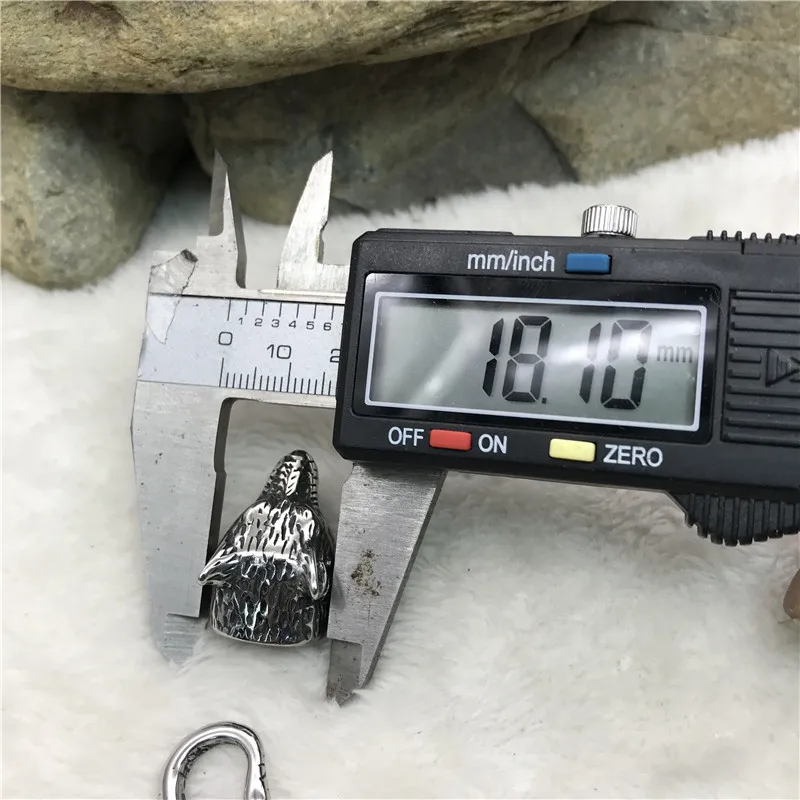 12*6 мм отверстие 316l нержавеющая сталь Ретро Волчья Голова DIY ремесла