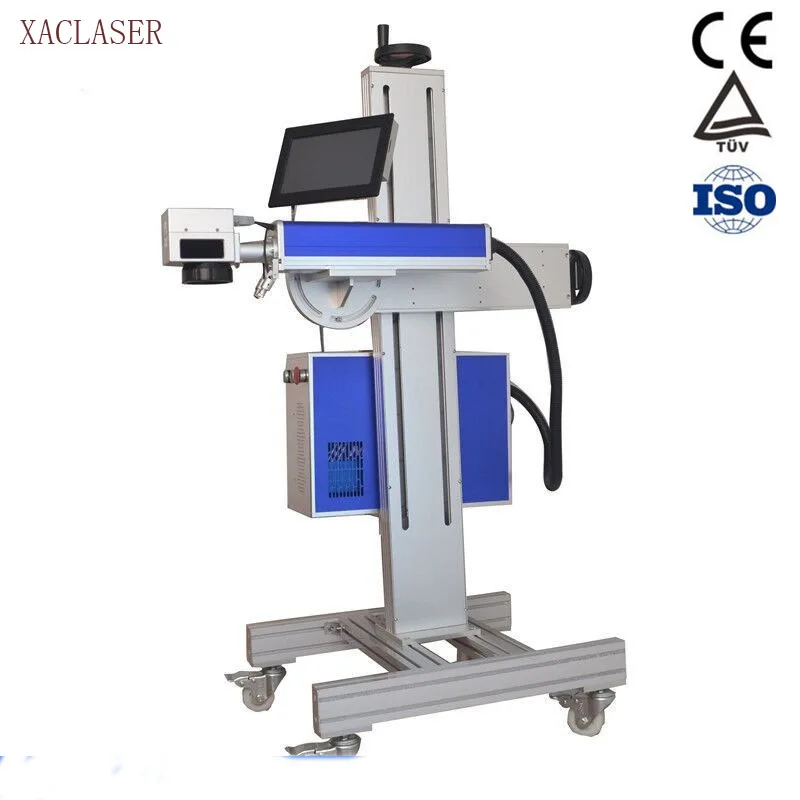 

good quality 20W online flying CO2 laser marking machine for wood/glass/leather with best price