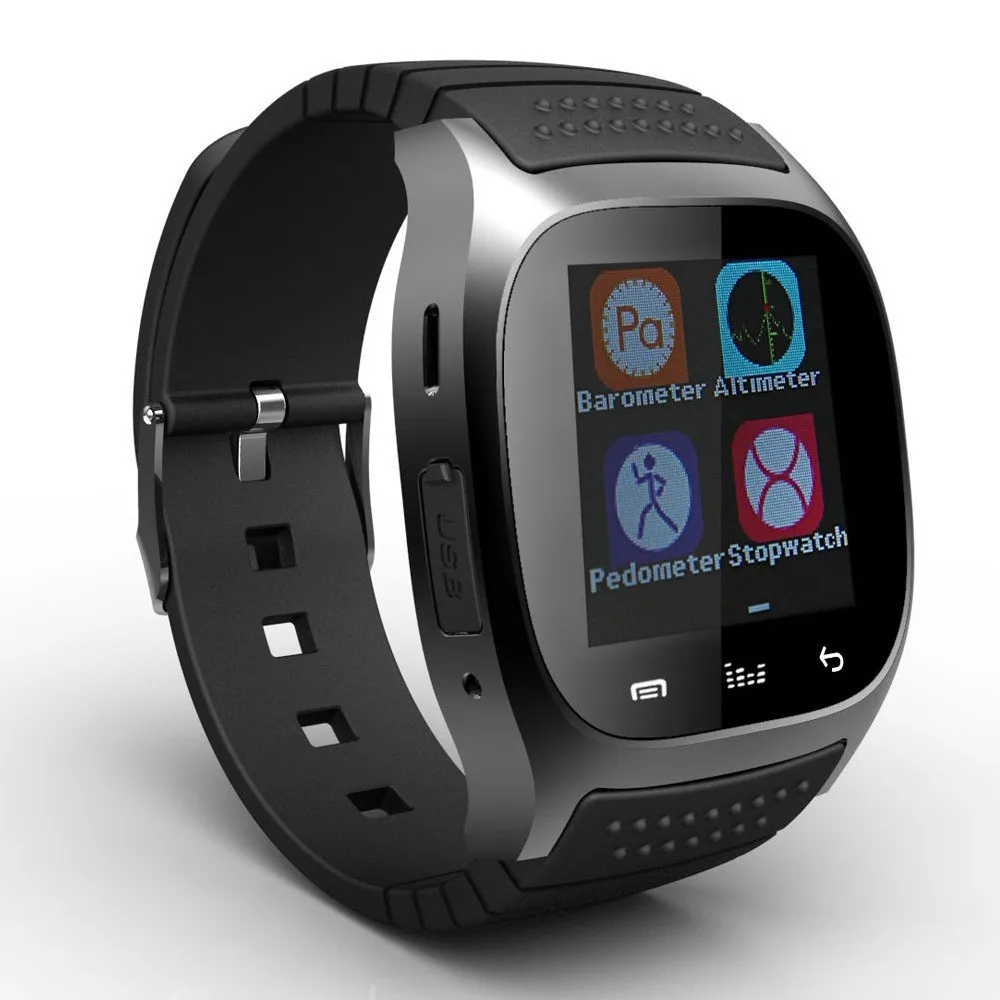 M26 Bluetooth умные часы наручные с светодиодный Alitmeter шагомер набор SMS напомнить