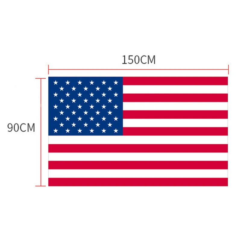 150x90 см Флаг США двусторонний Печатный полиэстер американские звезды и полосы
