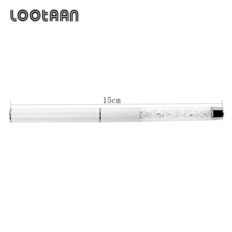 Lootaan#4#6 колинский СОБОЛЬ Акриловая кисть для ногтей Дизайн ногтей УФ Гель-лак краска белый горный хрусталь кристалл акриловый маникюр инструменты для ногтей