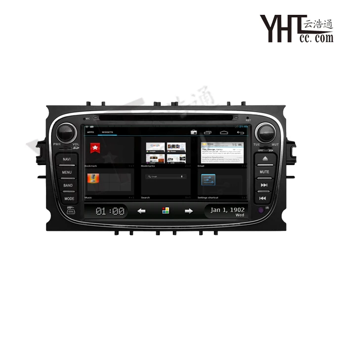 2 din Android 9 0 двухъядерный 1024*600 ar dvd-плеер GPS Navi для Ford Focus Mondeo Galaxy с 3 G аудио стерео