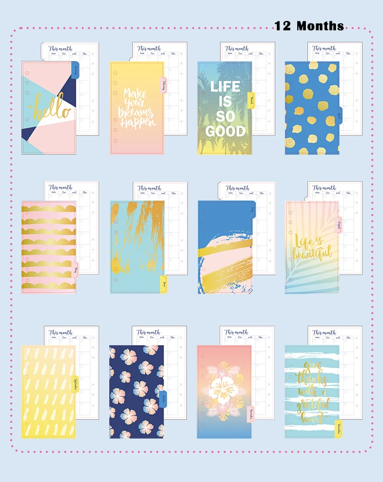 Lovedoki Dokibook блокнот A5 A6 планировщик Органайзер kawaii личный ежедневный цветочный планировщик канцелярских товаров