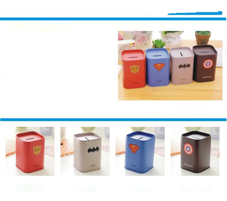 1 шт. Новый персональный Копилка журнал серии жестяная тарелка коробка для