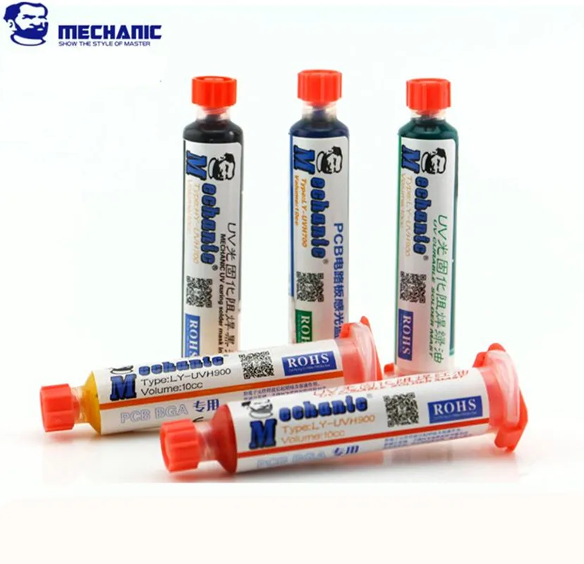 Маска для пайки MECHANIC 10CC УФ паяльная паста печатных плат и микросхем