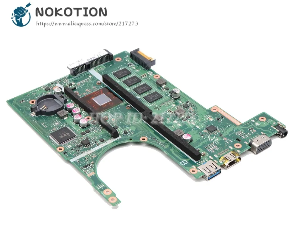 

NOKOTION Laptop Motherboard For ASUS F200MA F200M X200MA MAIN BOARD 60NB04U0 with Processor onboard