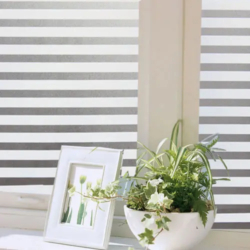 Полосатая матовая ПВХ-пленка для двери офиса водонепроницаемое стекло пленка