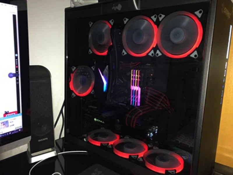 Горячий RGB Аврора охлаждающий вентилятор 120 мм 6Pin контроллер Светодиодная лента кольцо для компьютера кулер воды великолепный цвет регулируемый вентилятор радиатора