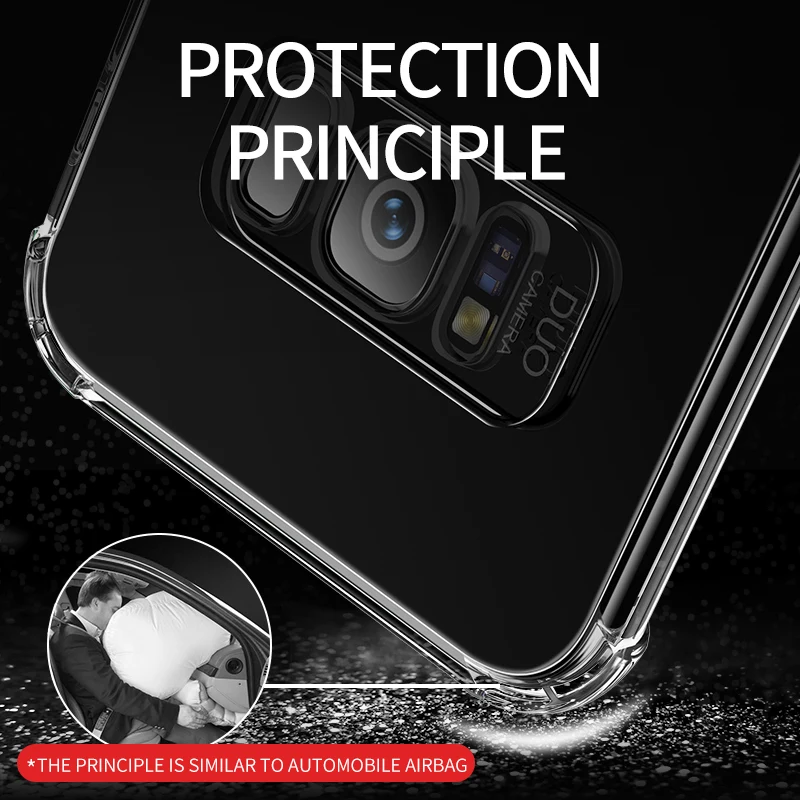 MSVII мягкие чехлы для Samsung S8 S9 прозрачный чехол Полная Защита задняя крышка Galaxy Plus
