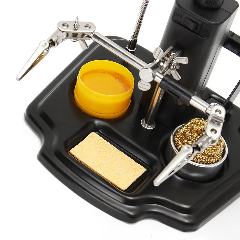 Pro'sKit SN 396 стеклянная лупа с светодиодный для пайки паяльных инструментов