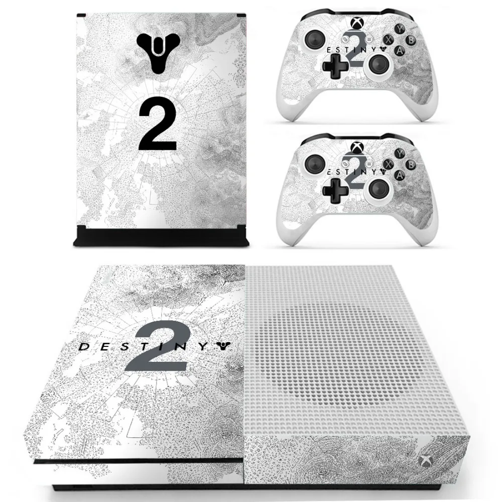 Наклейка на виниловую кожу для консоли XBOX One S с двумя беспроводными