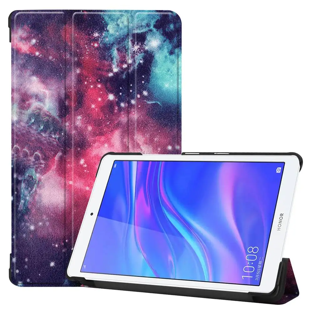 Розовый Кожаный чехол для huawei MediaPad T5 8,0 JDN2-W09/AL00 Fundas M5 Lite 8,0 чехол для планшета с откидной подставкой для huawei Honor Pad 5 8,0 чехол - Цвет: Розовый