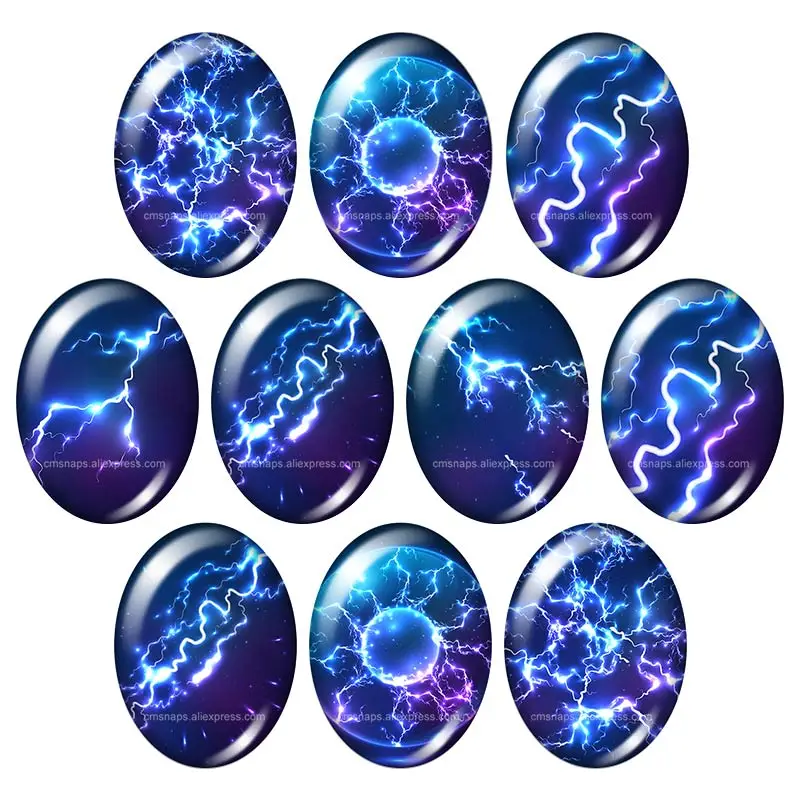Красота внешняя Космос Planet lightning 13x1 8 мм/18x2 5 мм/30x40 мм Смешанные овальные фото