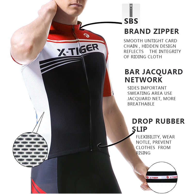 X-TIGER полиэстер майки для велоспорта Pro летняя велосипедная одежда Maillot Ropa Ciclismo велосипедная одежда