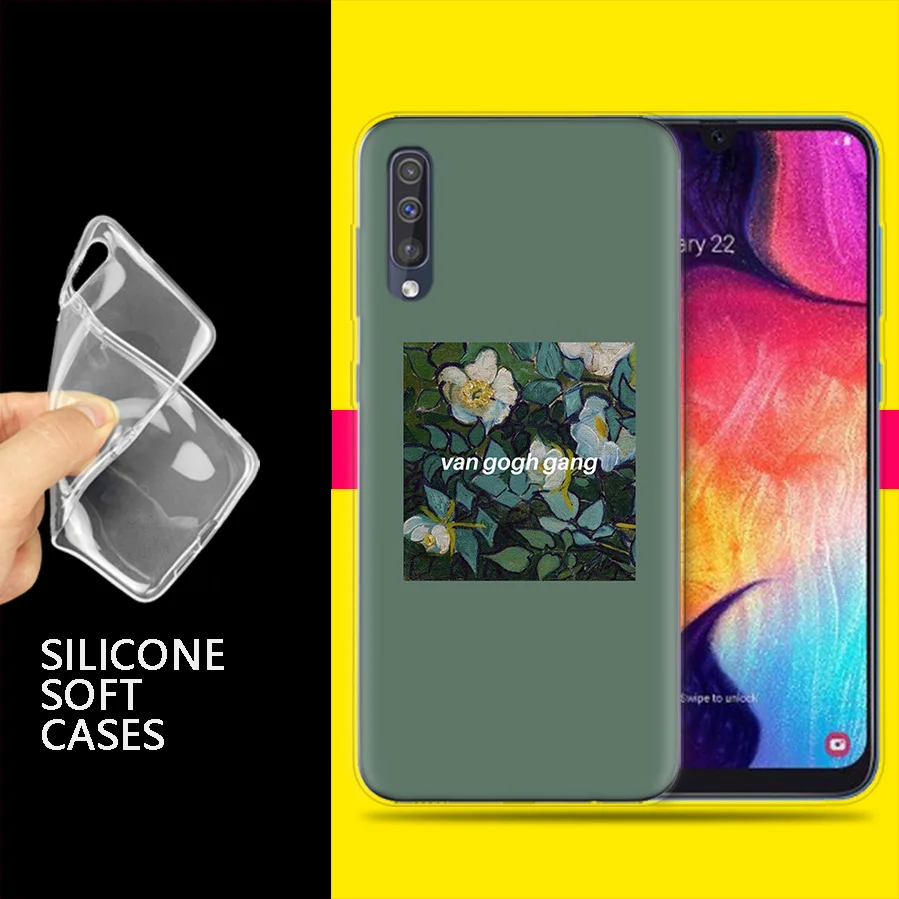 Сумки чехол для samsung мобильного телефона галактики A50 A70 A30 A20 J4 J6 J8 A6 A8 M30 A7 плюс Note 8 9 арт эстетичный "Ван Гог", "Мона л