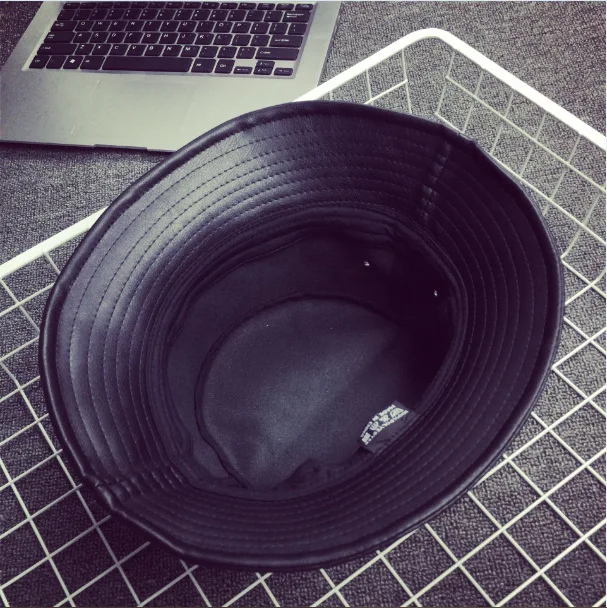 Мужская и женская панама Minhui модная Панама из искусственной кожи в стиле хип-хоп