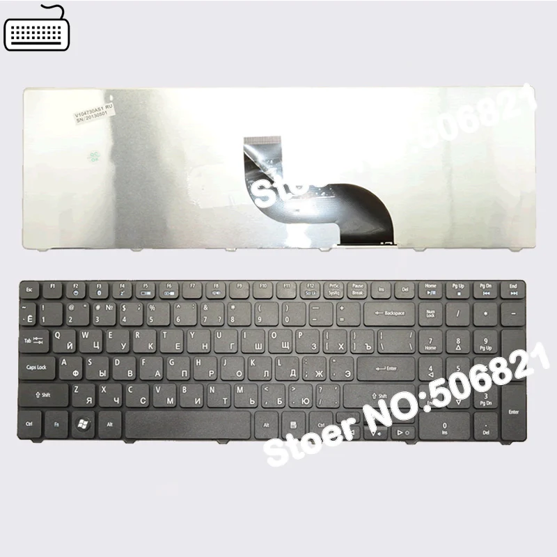 Русская клавиатура JIGU для Acer Aspire 5740G 5740Z 5741 5741G 5742 5742g 5742Z 5745G 5745 5745P 5800 5250 RU черная