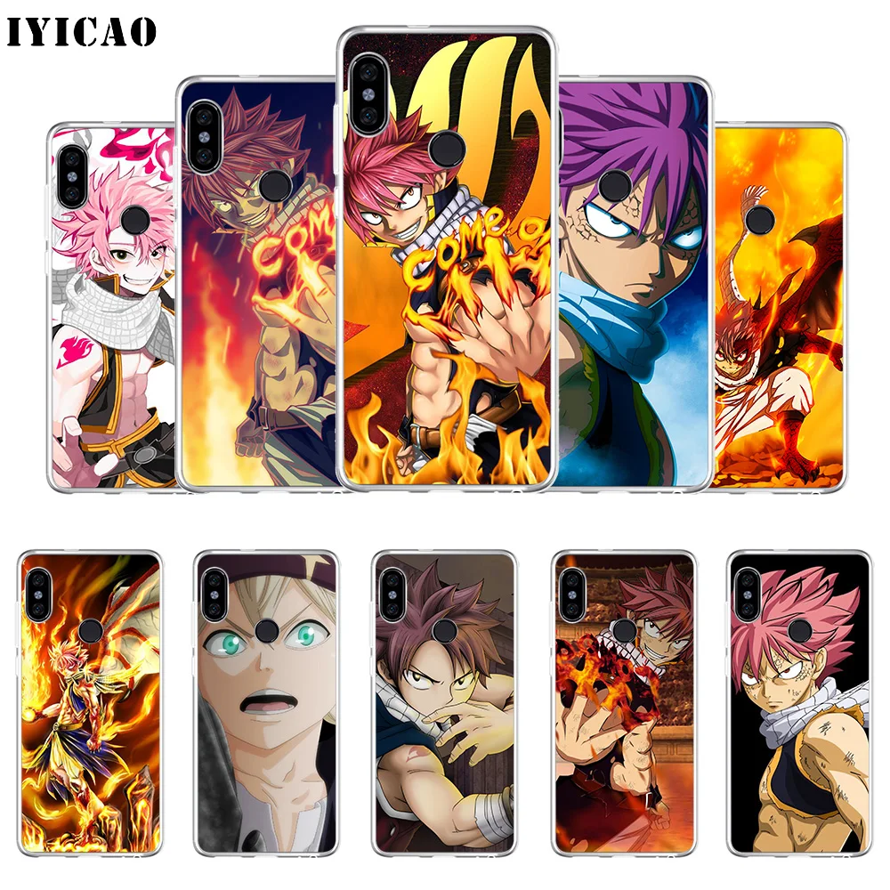 Мягкий силиконовый чехол для телефона IYICAO Natsu Dragneel Fairy Tail Xiaomi Mi 9 8 SE 6 A1 A2 Lite F1 MIX2S MIX3