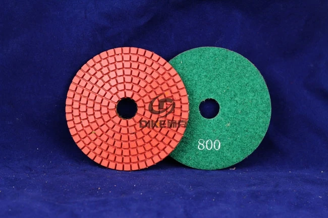 800 #4 &quot(100 мм) зубья трапеции влажные Алмазные полировальные прокладки для