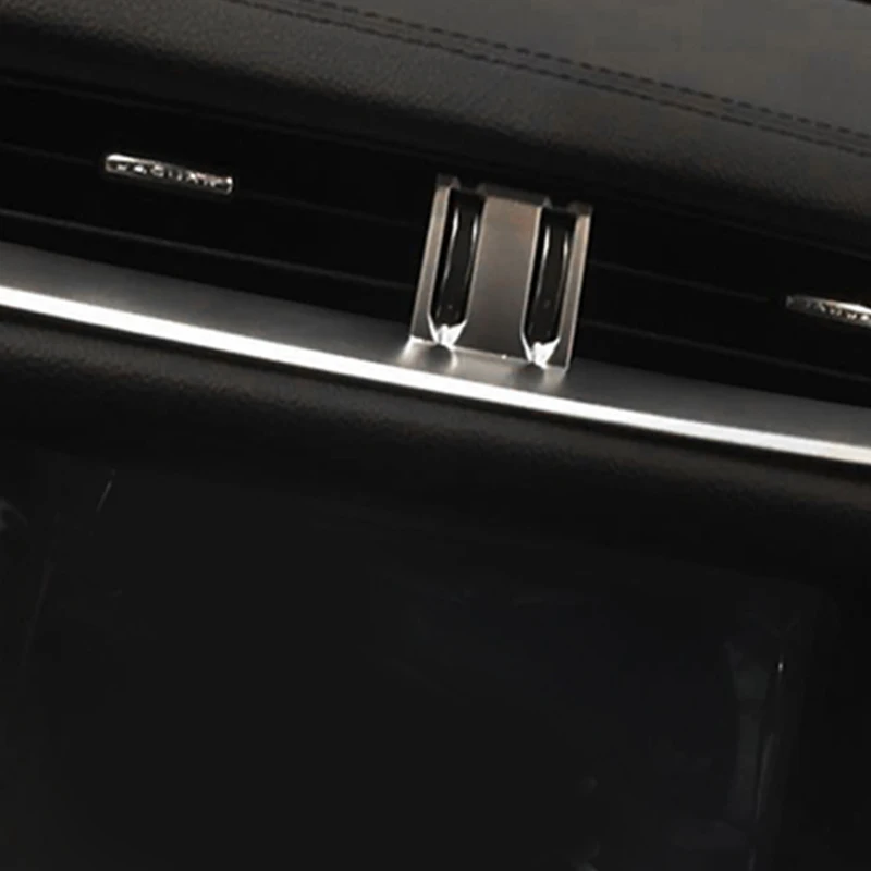 Для Jaguar XF 2016 2017 2018 XFL интерьер автомобиля ABS Матовая Серебристая центральная