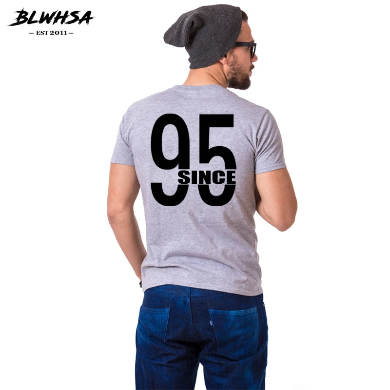 Мужская футболка BLWHSA с принтом для пар 1995 года | одежда