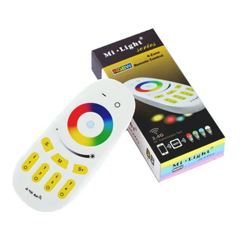 Milight 2,4 г 4/5/6/9 W GU10 E27 E14 RGBCCT RGBWW светодиодные лампы и 4-Zone РФ Пульт дистанционного управления Управление& Wi-Fi Управление; ящик для дома Рождественский Декор