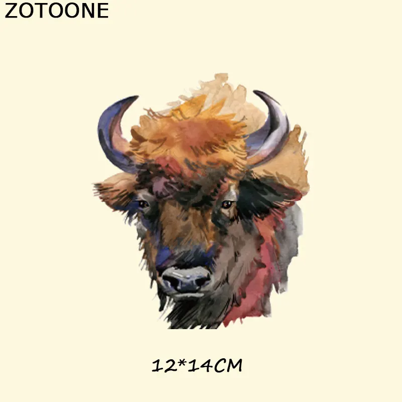 ZOTOONE наклейки-заплатки Красочные животные моющиеся печать на футболке одежда украшения дизайн Diy аксессуары железная передача