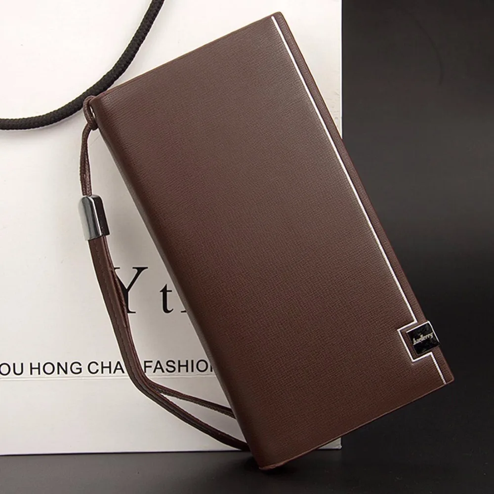 Baellerry классические мужские кошельки Длинные из искусственной кожи сотовый