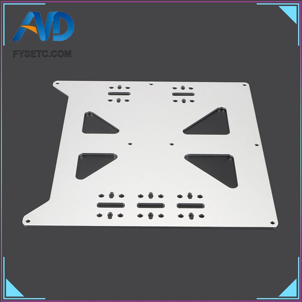 Aluminum Y Carriage Anodized Plate Upgrade V2 Prusa i3 Hot Bed Support For DIY 3D Printer parts | Компьютеры и офис