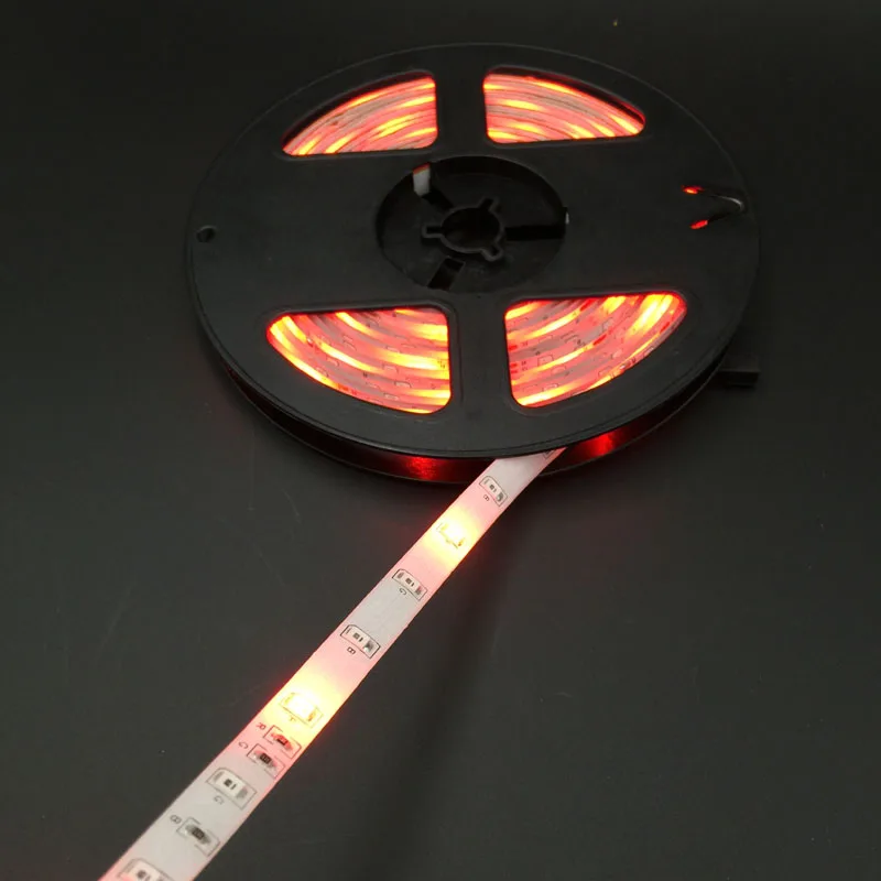 Водонепроницаемый 3528 RGB светодиодный полосы светильник 60 Светодиодный/м 5 м 300 SMD DC