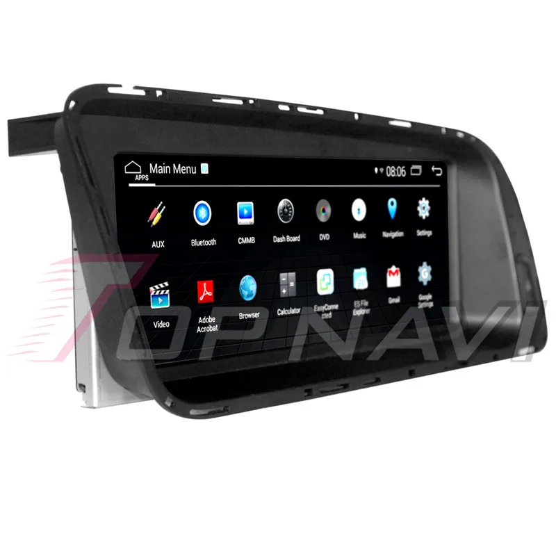 Topnavi Android 7,1 автомобильный медиацентр плеер радио для AUDI Q5 2009 2010 2011 2012 2013 Стерео gps навигация без DVD