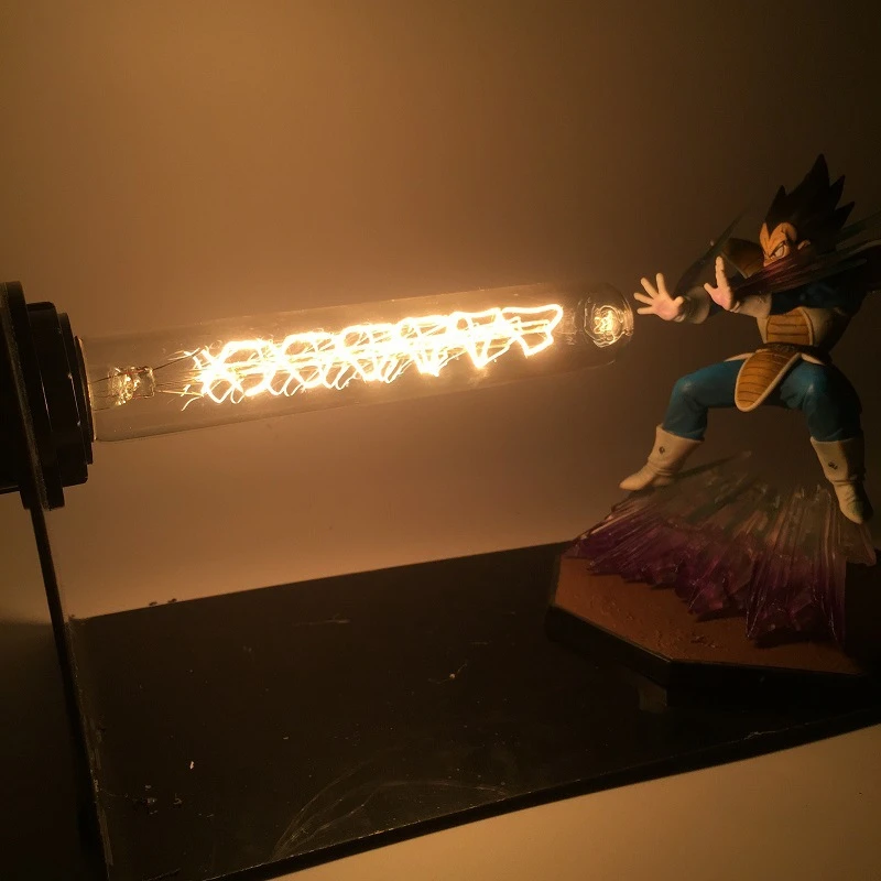 EU US Dragon Ball Z Son экшен-фигурка Гоку настольная Светодиодная лампа Kamehameha Attack Аниме Супер Saiyan DBZ светодиодные ночники подарок