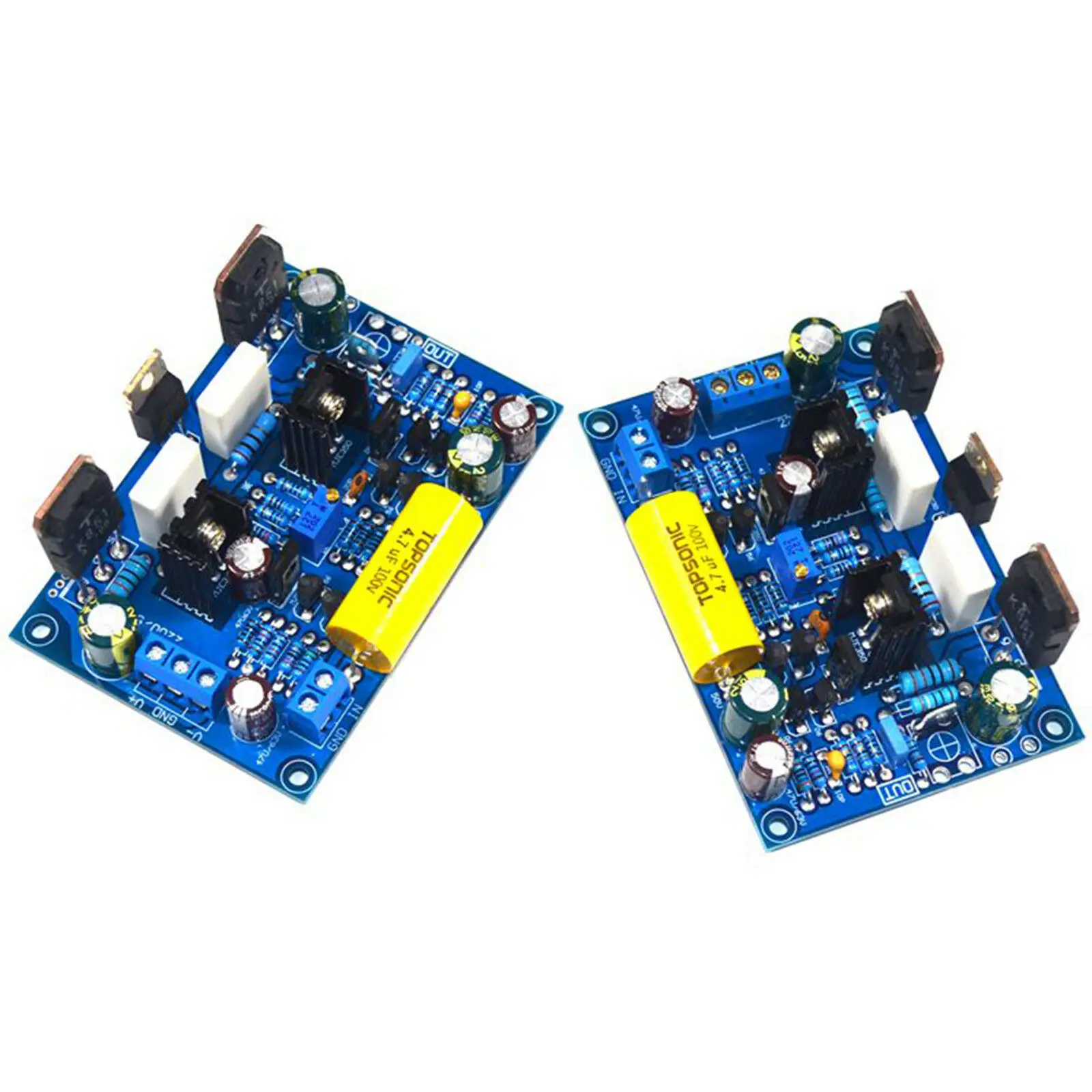 Одна пара K851 100 Вт FET MOS стерео DIY HIFI усилитель в сборе плата 2 платы YJ|Усилители