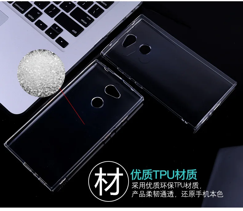 Роскошный ударопрочный Прозрачный чехол для телефона Sony Xperia L2 чехлы из ТПУ