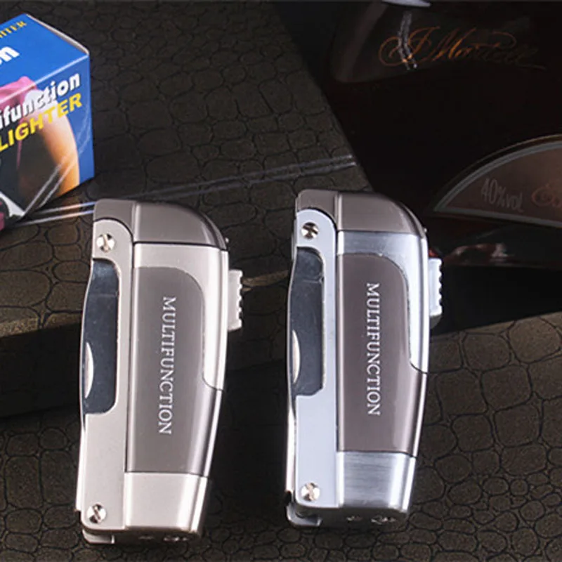 Многофункциональная зажигалка складной нож для кемпинга швейцарский армейский