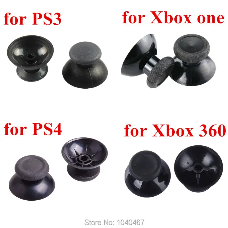 100 шт Черный аналоговый джойстик для Playstation 4 PS3 Xbox one Xbox 360 джойстик для джойстика