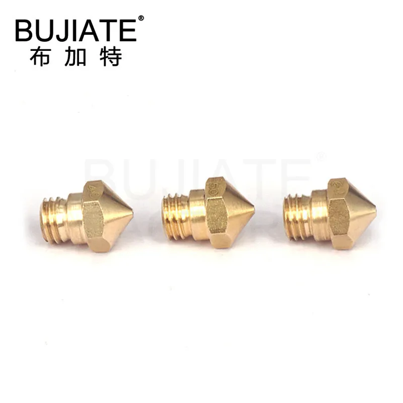 5pcs/lot MK10 Nozzle 0.2mm 0.3mm 0.4mm 0.6mm 0.8mm Copper M7 Threaded Part For Extrusion 3D Printers Parts 1.75mm Filament Brass |