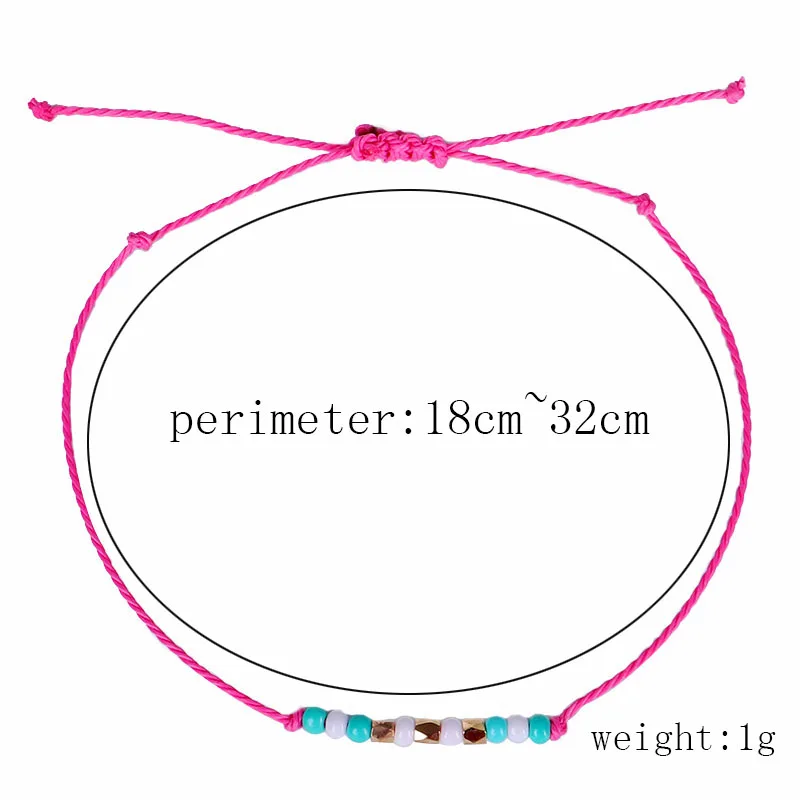 Fashion Jewelry Gold Delicate Seed Bead Bracelet Simple Wax-coated String Handmade Friendship Women 2313 | Украшения и аксессуары
