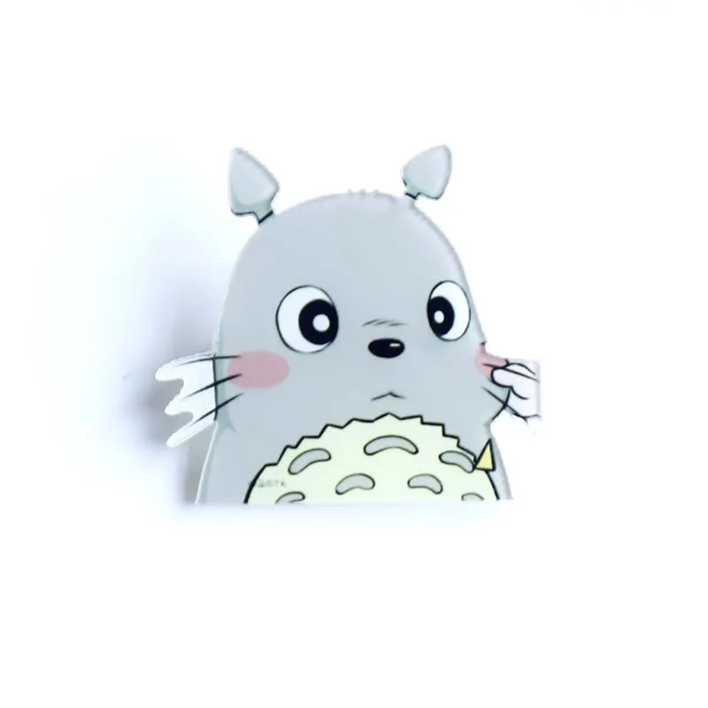 Nengdou Y32 Totoro значки с героями мультфильмов булавки для одежды Акриловые Броши милые значки аниме значки Детский рюкзак значок 5 см