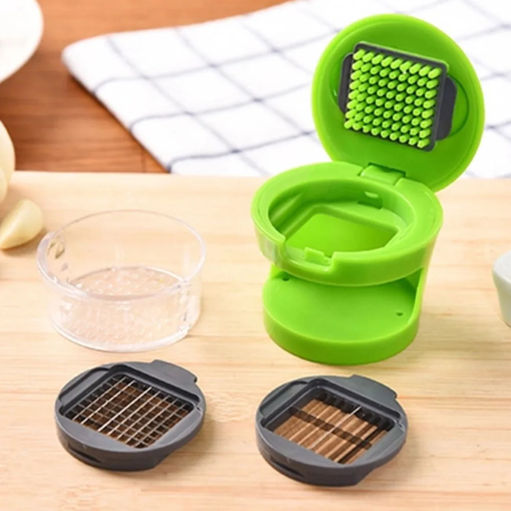 Kitchen Vegetable Tools Mini Garlic Press Presser Onion Chopper Mincer Slicer Dicer Grater | Дом и сад