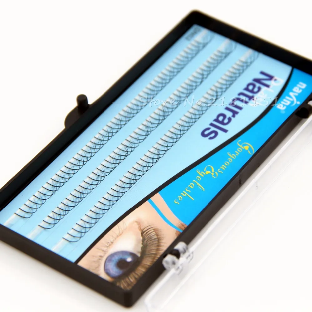 Накладные 3D ресницы NAVINA 3 длины 8 мм/10 мм/12 мм для увеличения объема роскошные # |