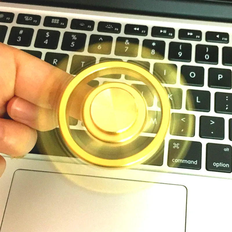 Радужный Спиннер металлический 6 пальцев ручной латунный сплав для аутизма